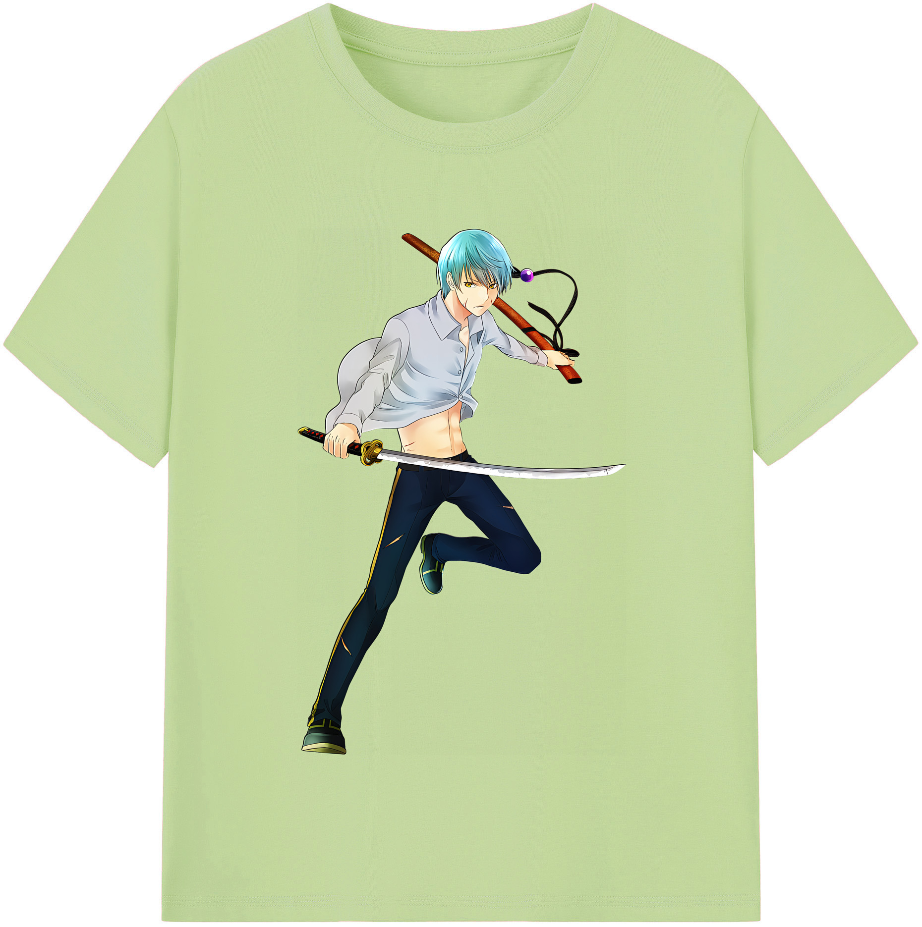 （画像用） 刀剣乱舞 Touken Ranbu 綿100％半袖Tシャツ（フロントプリント）